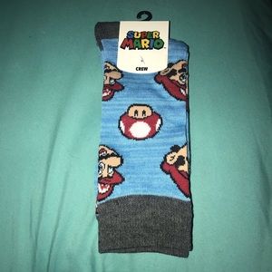 Super Mario Adult Crew Socks